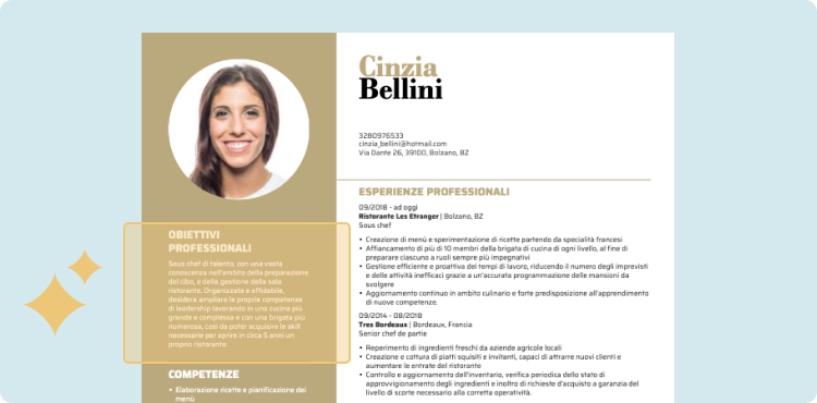 Obiettivi Professionali O Profilo