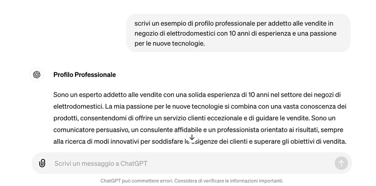 Curriculum Con Chat GPT Prompt Preciso